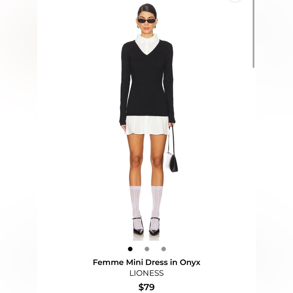 NWT LIONESS Femme Mini Dress in Onyx